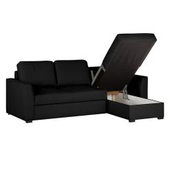 Loftscape Ecksofa Venezia - (mit Schlaffunktion / beidseitig montierbar) Kunstleder - Schwarz 16 Loftscape Ecksofa Venezia - (mit Schlaffunktion / beidseitig montierbar) Kunstleder - Schwarz -Wohnzimmermöbel boutique en ligne ecksofa venezia mit schlaffunktion kunstleder schwarz 257541