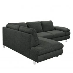 Loftscape Ecksofa Wasillas Webstoff - Anthrazit - Longchair davorstehend links - Bettkasten - Schlaffunktion -Wohnzimmermöbel boutique en ligne ecksofa wasillas webstoff longchair ottomane davorstehend links mit schlaffunktion anthrazit 3477849