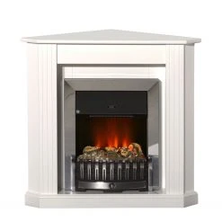 Montreux Elektro-Eckkamin Louisiana - Weiß
