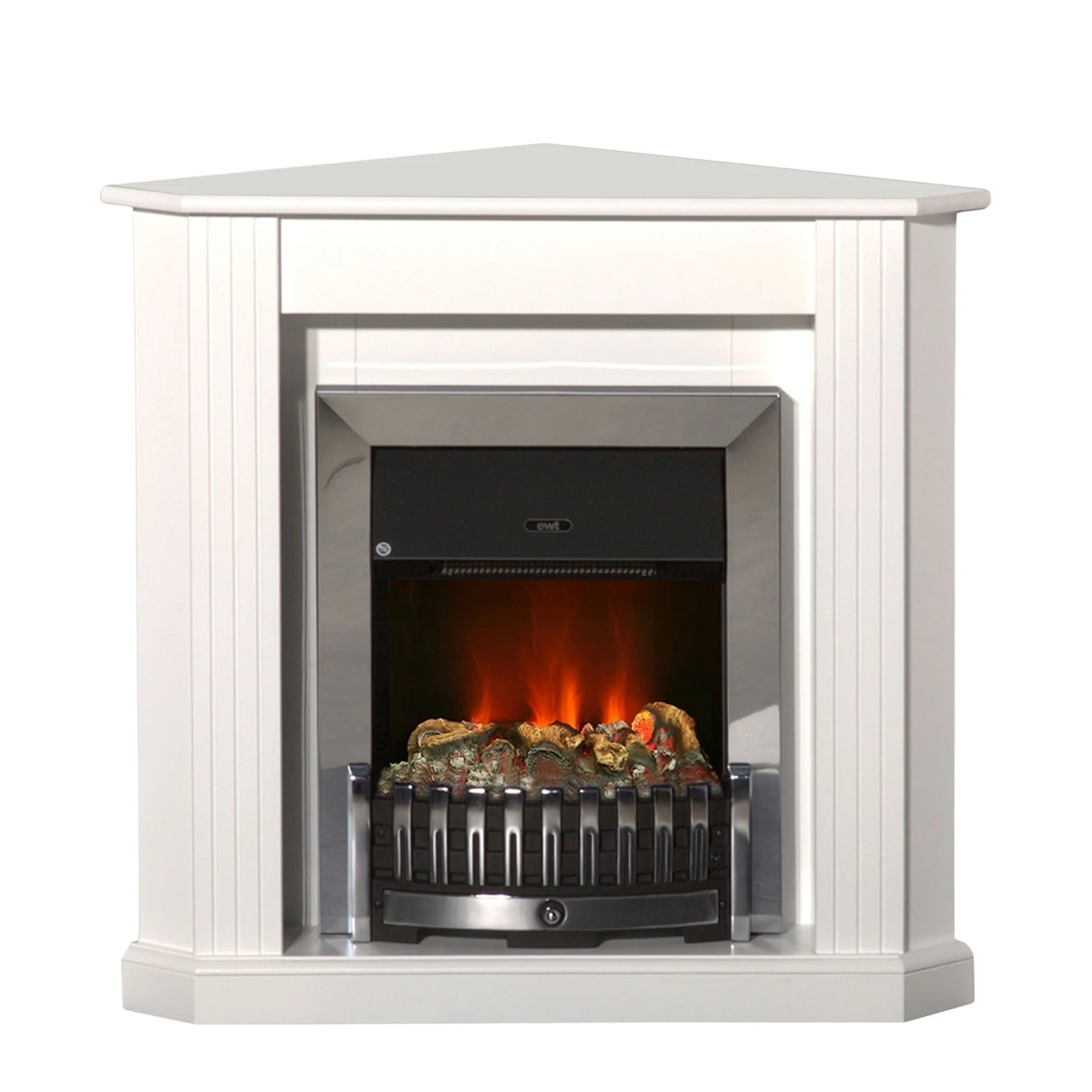 Montreux Elektro-Eckkamin Louisiana - Weiß 1 Montreux Elektro-Eckkamin Louisiana - Weiß