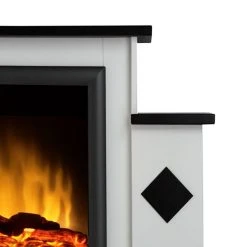 Montreux Elektrokamin Calabria - BrilliantWeiß/Schwarz -Wohnzimmermöbel boutique en ligne elektrokamin calabria brilliantweiss schwarz 1923658