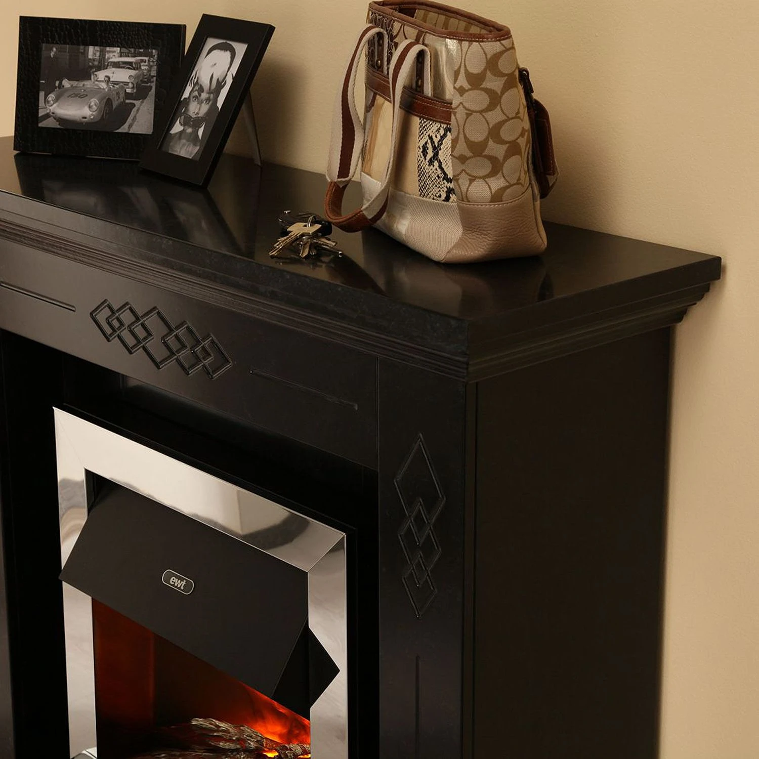 Montreux Elektrokamin Missouri - Schwarz/Grau marmoriert 7 Montreux Elektrokamin Missouri - Schwarz/Grau marmoriert – Bild 7