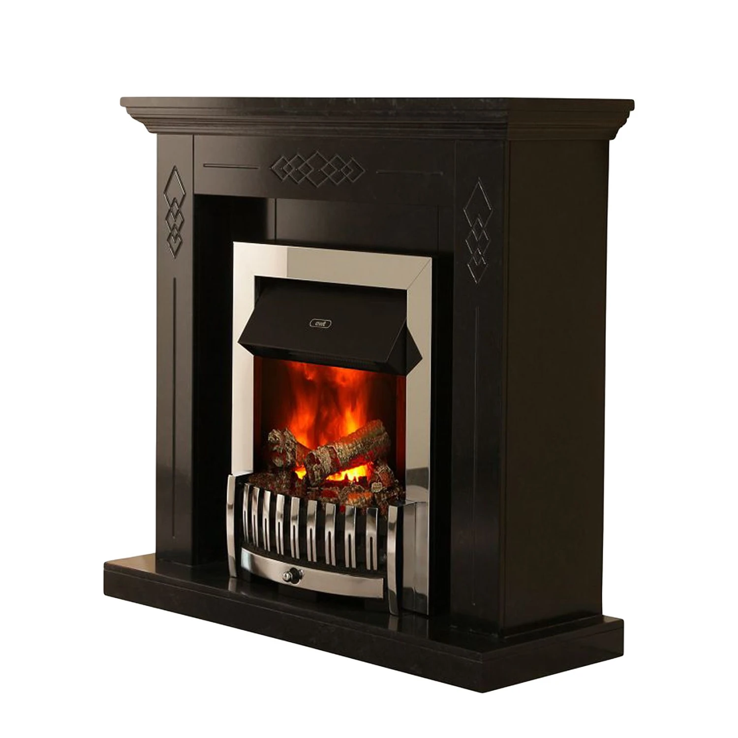 Montreux Elektrokamin Missouri - Schwarz/Grau marmoriert 1 Montreux Elektrokamin Missouri - Schwarz/Grau marmoriert