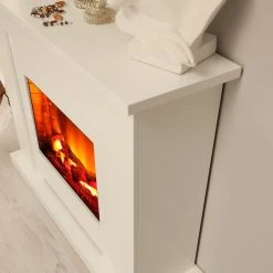 Montreux Elektrokamin Suares - Weiß -Wohnzimmermöbel boutique en ligne elektrokamin suares weiss 3476265