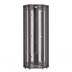 Fredriks Eckvitrine Amalia I - Inkl. Beleuchtung - Wenge Dekor