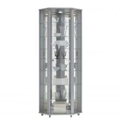 Fredriks Eckvitrine Amalia II - Silber -Wohnzimmermöbel boutique en ligne fif vitrinen led 18 05 2017 4922040