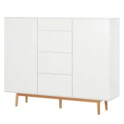 Mørteens Sideboard Lindholm IV - Weiß - Höhe: 128 cm