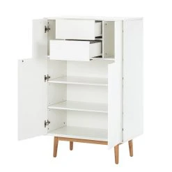 Mørteens Highboard Lindholm I - Weiß -Wohnzimmermöbel boutique en ligne highboard lindholm weiss matt eiche massiv 333573