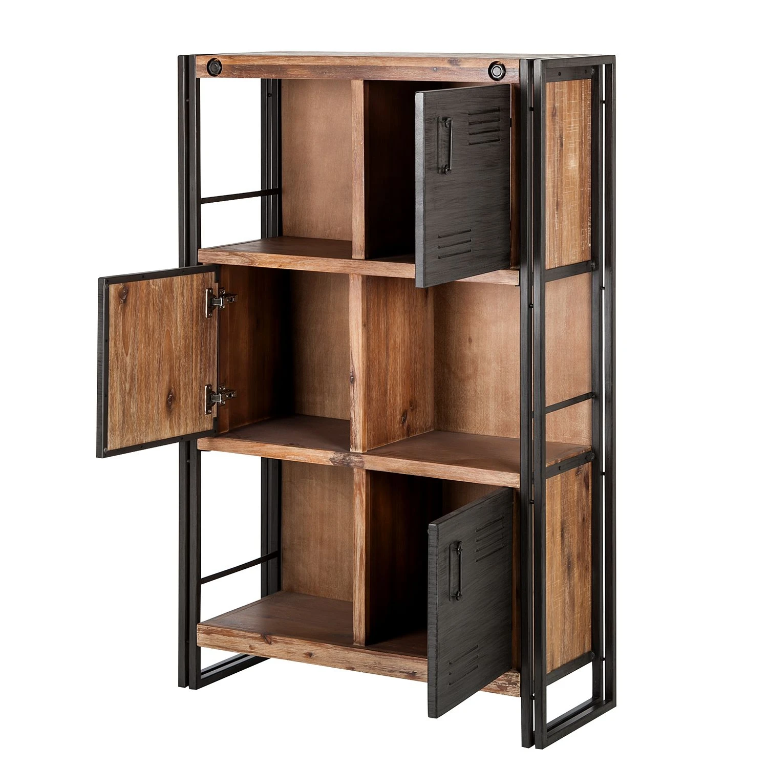 Ars manufacti Hochkommode Manchester - Akazie massiv / Metall - Akazie / Anthrazit 7 Ars manufacti Hochkommode Manchester - Akazie massiv / Metall - Akazie / Anthrazit – Bild 7