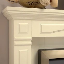 Montreux Elektrokamin Houston - Cremeweiß -Wohnzimmermöbel boutique en ligne houston elektrokamin cremeweiss 4168688