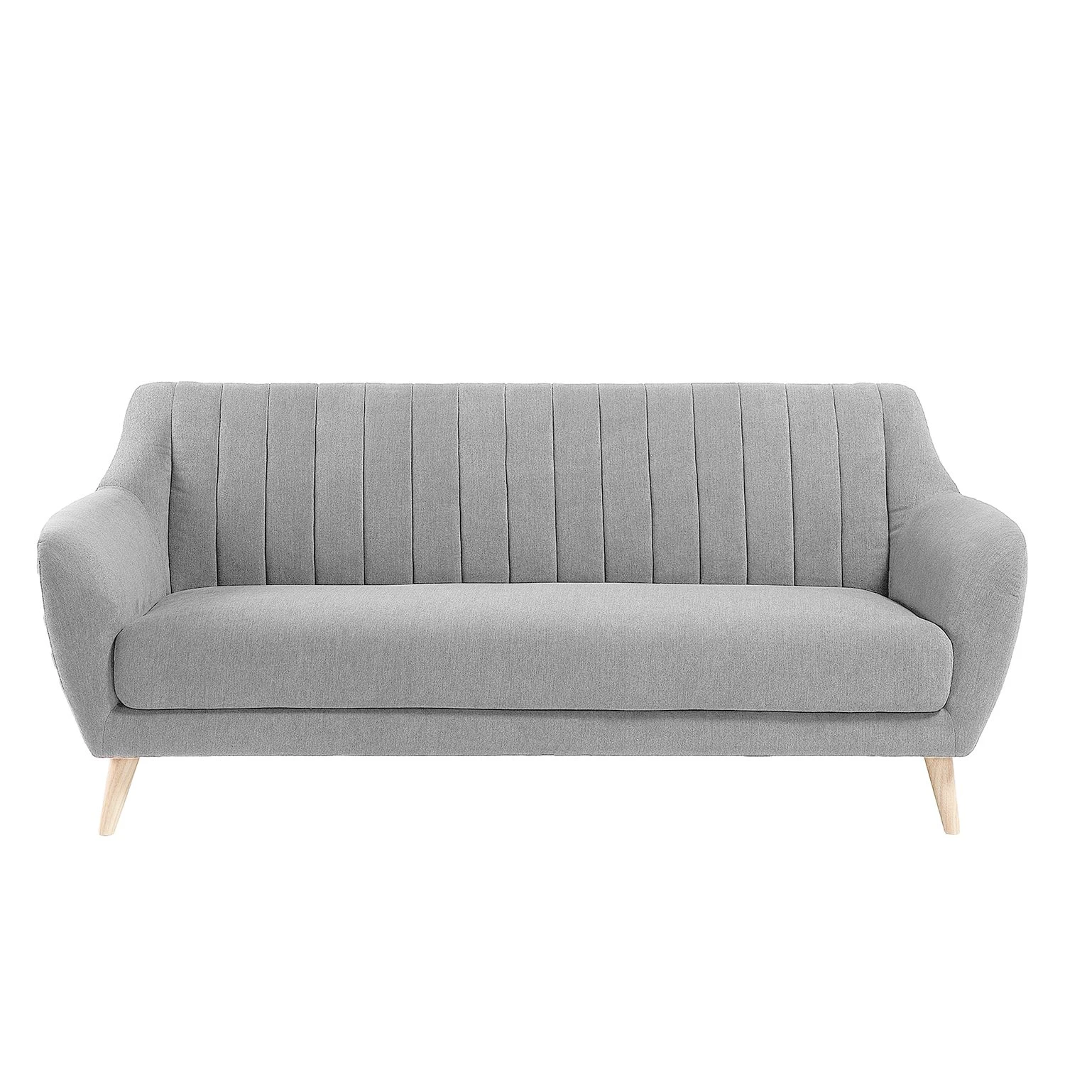Mørteens Sofa Sollom (3-Sitzer) Webstoff - Lichtgrau 2 Mørteens Sofa Sollom (3-Sitzer) Webstoff - Lichtgrau – Bild 2