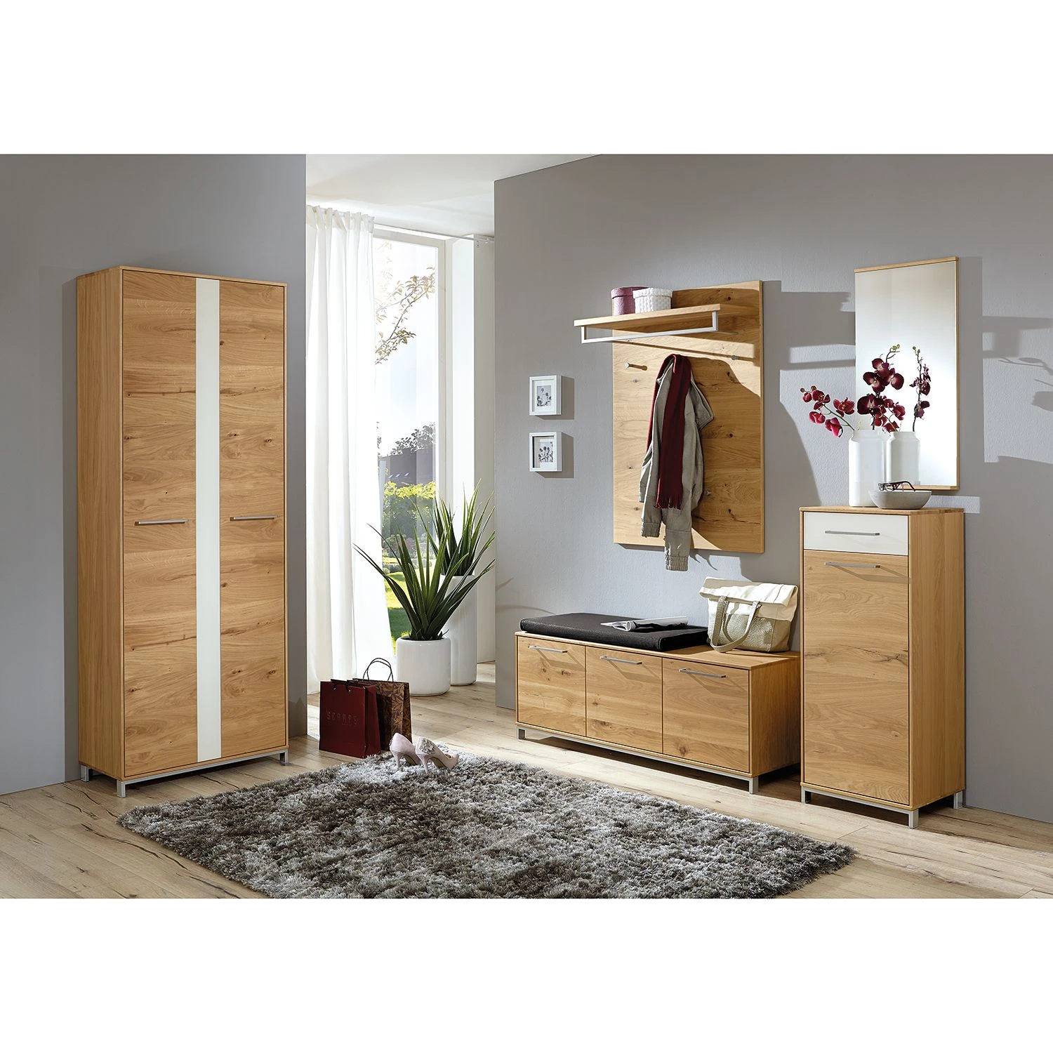 Voss Kommode Vedo I - Eiche / Weiß - Türanschlag links 4 Voss Kommode Vedo I - Eiche / Weiß - Türanschlag links – Bild 4