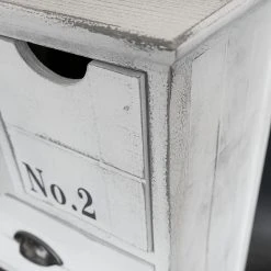 Maison Belfort Kommode Nadi I - Paulownia teilmassiv - Antik Weiß - 86 cm -Wohnzimmermöbel boutique en ligne kommode weiss antik 4727992