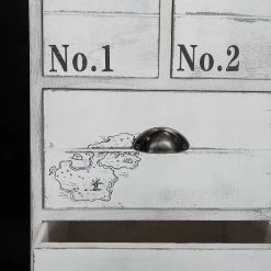 Maison Belfort Kommode Nadi I - Paulownia teilmassiv - Antik Weiß - 86 cm -Wohnzimmermöbel boutique en ligne kommode weiss antik 4727996