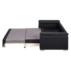 Mooved Schlafsofa Latina IX Kunstleder - Schwarz - Breite: 190 cm -Wohnzimmermöbel boutique en ligne latte 140 al c kissen montana 1000 schwarz breite 185 cm 1726458