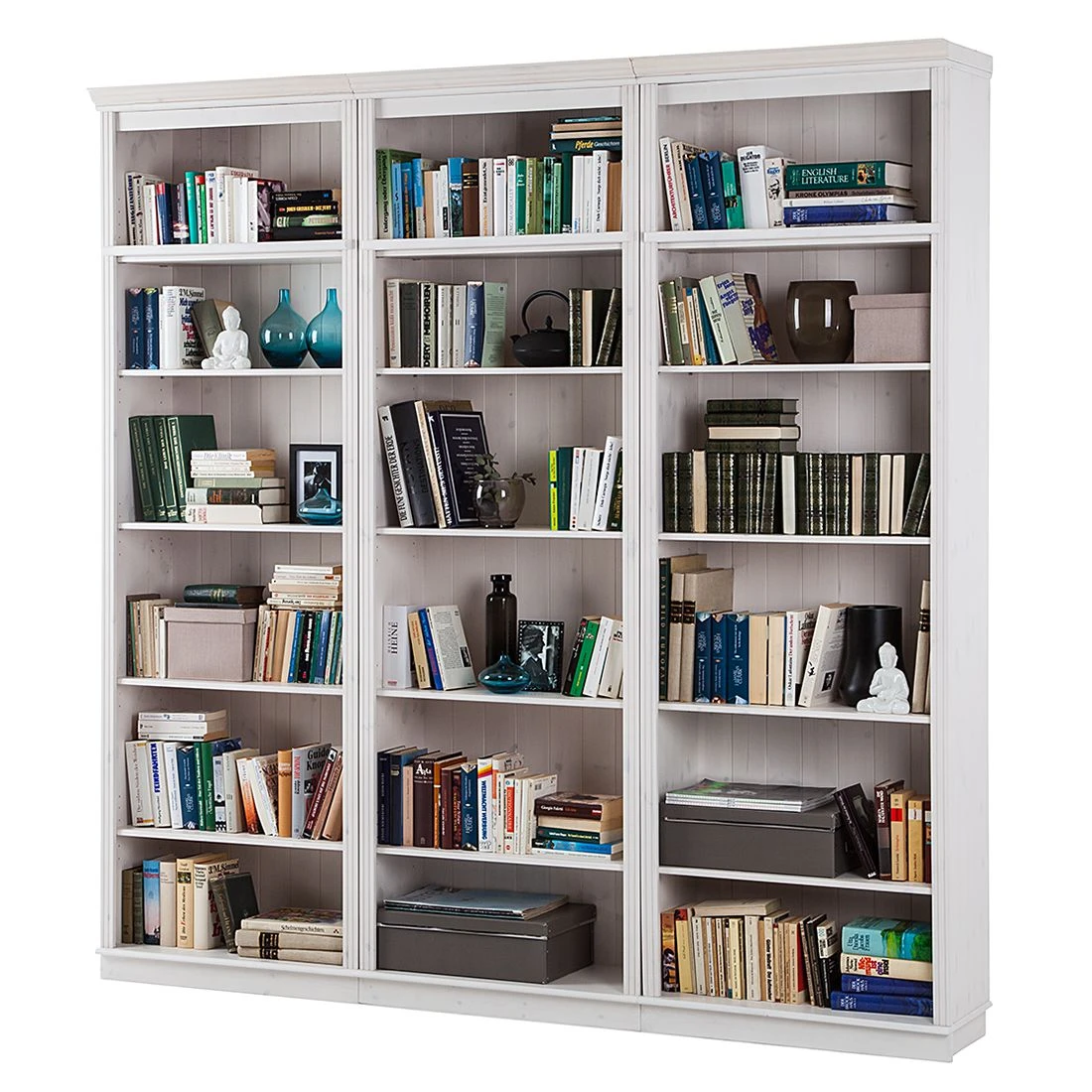 Maison Belfort Regalwand Lillehammer II - Kiefer massiv - Kiefer Weiß 3 Maison Belfort Regalwand Lillehammer II - Kiefer massiv - Kiefer Weiß – Bild 3