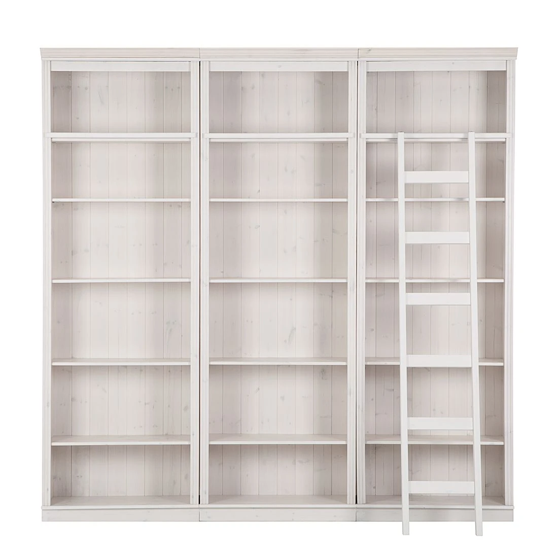 Maison Belfort Regalwand Lillehammer II - Kiefer massiv - Kiefer Weiß 7 Maison Belfort Regalwand Lillehammer II - Kiefer massiv - Kiefer Weiß – Bild 7