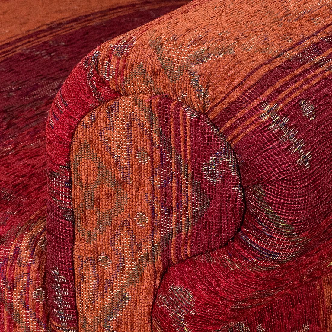 Maison Belfort Ohrensessel Isabelle Webstoff Rot - Mit Hocker 10 Maison Belfort Ohrensessel Isabelle Webstoff Rot - Mit Hocker – Bild 10