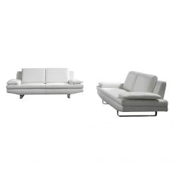 Fredriks Polstergarnitur Yovanna (3-2) - Kunstleder Weiß