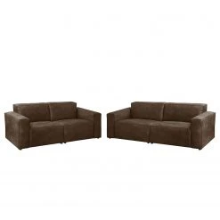 Ars manufacti Polstergarnitur Manchester (3-2) Antikle - Braun