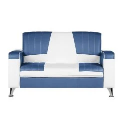 Studio Monroe Polstergarnitur Nixa (3-2-1) - Kunstleder Weiß/Dunkelblau -Wohnzimmermöbel boutique en ligne polstergarnitur nixa 3 2 1 kunstleder weiss dunkelblau 435918