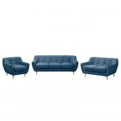 Mørteens Polstergarnitur Rometta (3-2-1) - Jeansblau