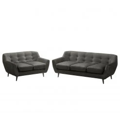 Ars manufacti Polstergarnitur Rometta (3-2) - Dunkelgrau