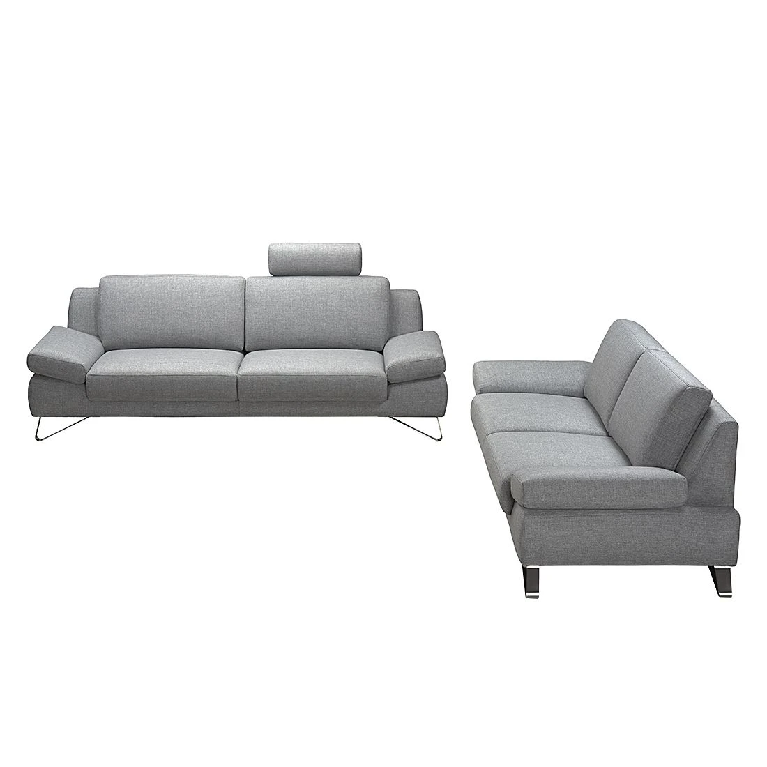 Loftscape Polstergarnitur Silvano (3-2,5) - Webstoff Grau - Keine Funktion 2 Loftscape Polstergarnitur Silvano (3-2,5) - Webstoff Grau - Keine Funktion – Bild 2