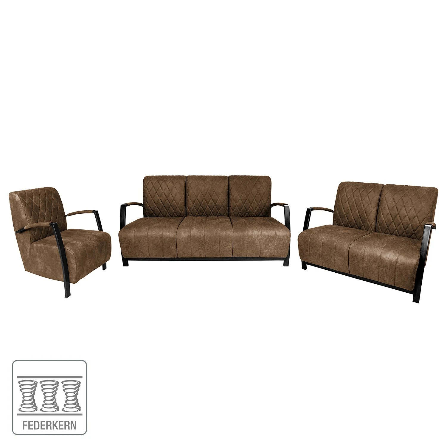 Ars manufacti Polstergarnitur Straid (3-2-1) - Cubanit 2 Ars manufacti Polstergarnitur Straid (3-2-1) - Cubanit – Bild 2