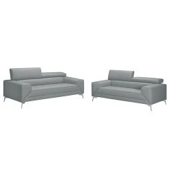 Loftscape Polstergarnitur Walden 3-2,5 - Kunstleder - Grau