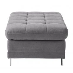 Fredriks Polsterhocker Ayna - Platin -Wohnzimmermöbel boutique en ligne polsterhocker ayna microfaser platin 4787556