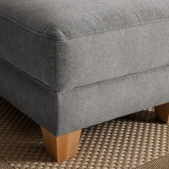 Ars Natura Polsterhocker Cebu Webstoff - Grau -Wohnzimmermöbel boutique en ligne polsterhocker cebu webstoff grau 4643332