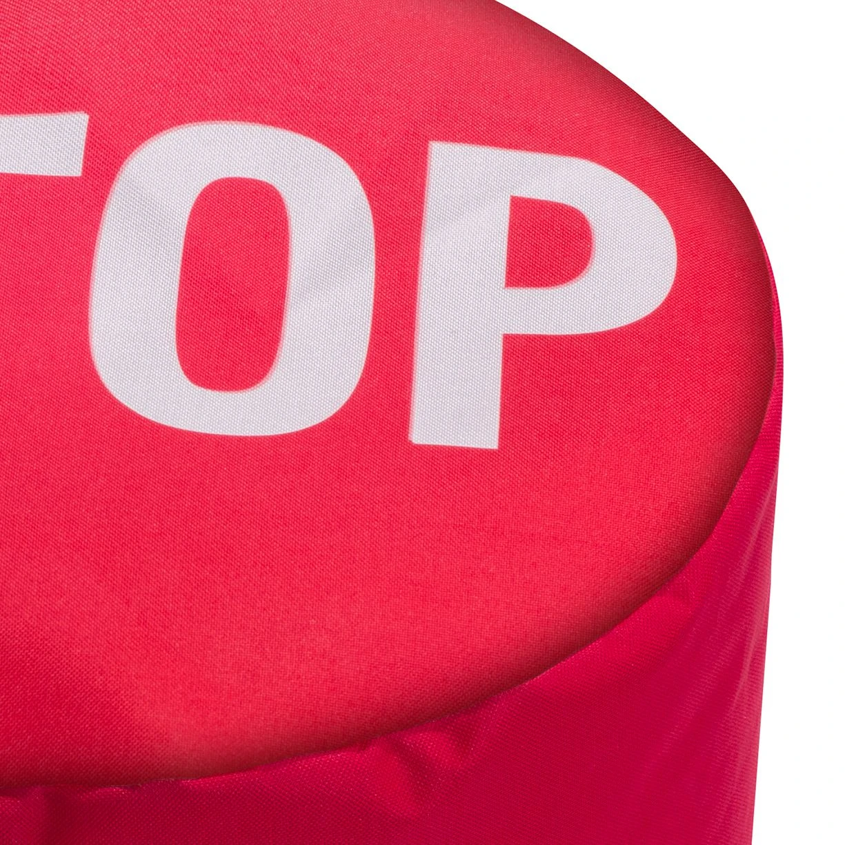 SITTING POINT Polsterhocker Dot Com Stop - Webstoff - Stopschildmotiv 2 SITTING POINT Polsterhocker Dot Com Stop - Webstoff - Stopschildmotiv – Bild 2