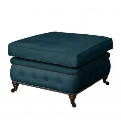 Jack & Alice Polsterhocker Esplanada (klein) Samt - Dunkelblau