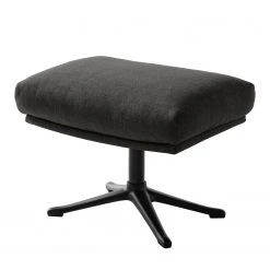 Studio Copenhagen Polsterhocker Hepburn III - Webstoff Milan: Anthrazit - Schwarz