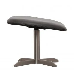 Studio Copenhagen Polsterhocker Houston Echtleder - Echtleder Neka: Grau - Edelstahl -Wohnzimmermöbel boutique en ligne polsterhocker houston echtleder edelstahl semianilin leder neka grau 3932552