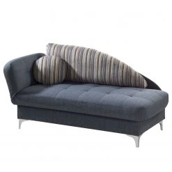 Loftscape Recamiere Limon - Webstoff - Jeansblau - Armlehne davorstehend links