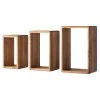 Ars Natura Wandregal Anamur (3er-Set) - Eiche