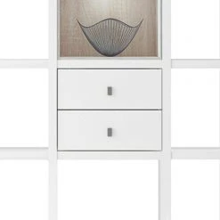 Loftscape Regal Emporior III - Weiß / Eiche Sonoma Dekor - Mit Beleuchtung -Wohnzimmermöbel boutique en ligne regal emporior iii weiss sonoma eiche dekor 289520