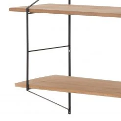 Mørteens Regal Oxbow I - Paulownia massiv / Metall - Paulownia / Schwarz -Wohnzimmermöbel boutique en ligne regal oxbow i paulownia massiv paulownia 4562304