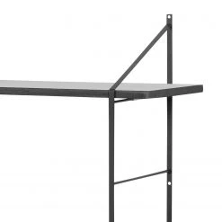 Mørteens Regal Oxbow I - Paulownia massiv / Metall - Paulownia Schwarz -Wohnzimmermöbel boutique en ligne regal oxbow i paulownia massiv schwarz 4562344