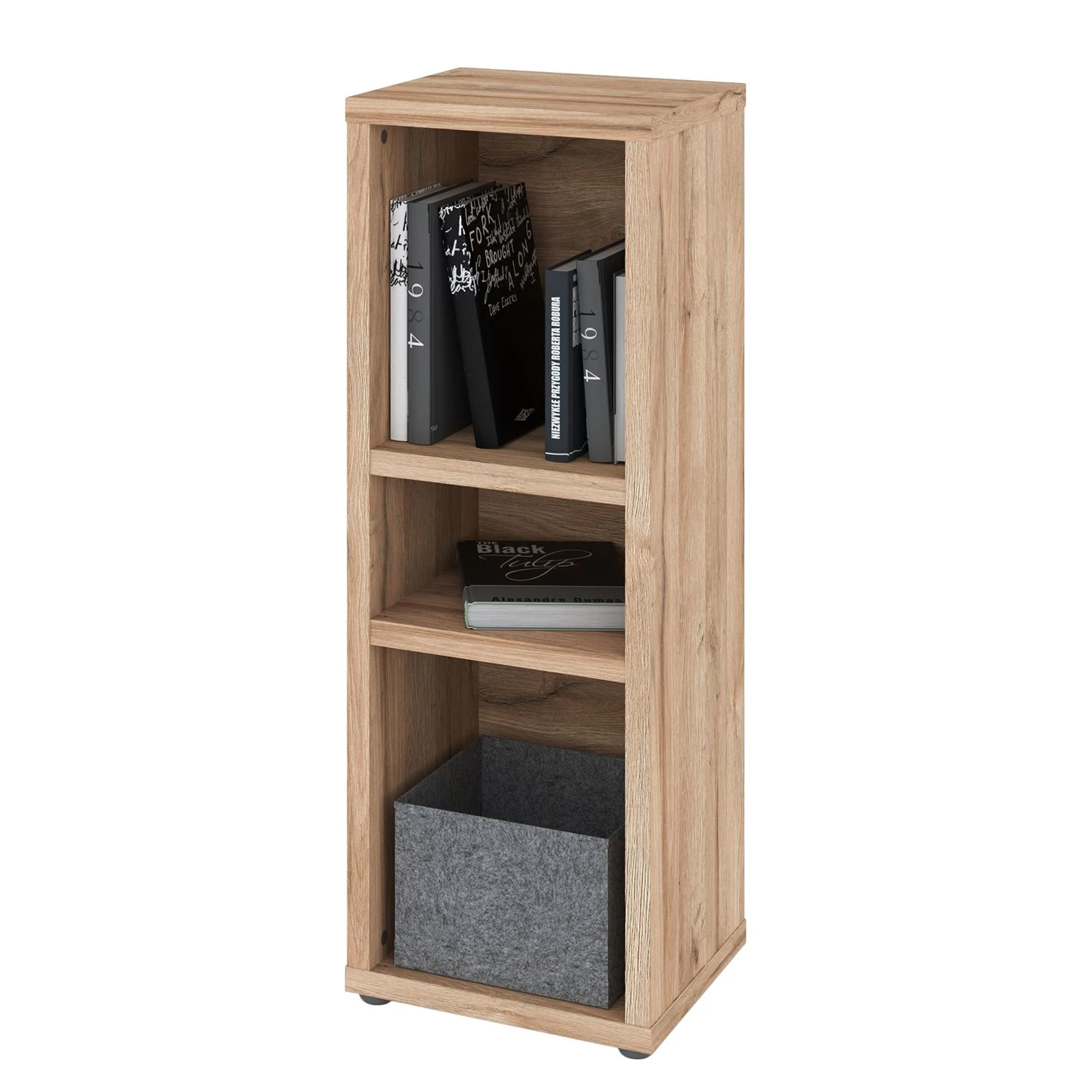 Fredriks Regal Rya II - Balkeneiche Dekor - Höhe: 113 cm 1 Fredriks Regal Rya II - Balkeneiche Dekor - Höhe: 113 cm