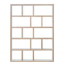 Temahome Regal Berlin - Weiß / Hellbraun - 150 x 198 cm -Wohnzimmermöbel boutique en ligne regal woodstock weiss 150 cm 198 cm 3954968