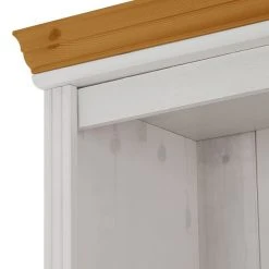 Maison Belfort Regalwand Lillehammer II - Kiefer massiv - Kiefer Weiß / Kiefer Honig -Wohnzimmermöbel boutique en ligne regalwand lillehammer ii kiefer massiv weiss honig 1112638