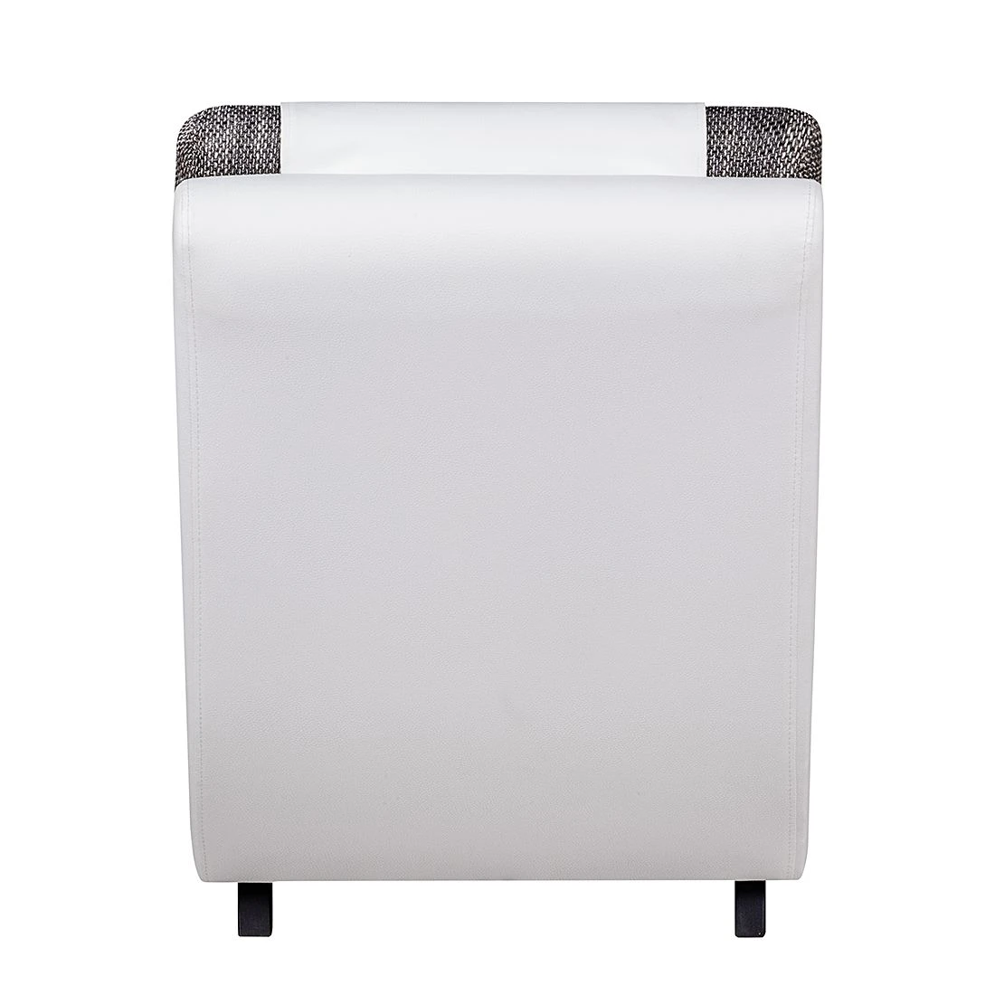 Roomscape Relaxliege Carson - Kunstleder Weiß/Strukturstoff Hellgrau 6 Roomscape Relaxliege Carson - Kunstleder Weiß/Strukturstoff Hellgrau – Bild 6