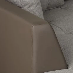 Roomscape Ecksofa Tosya - Kunstleder Taupe/Strukturstoff Grau - Ottomane davorstehend links 27 Roomscape Ecksofa Tosya - Kunstleder Taupe/Strukturstoff Grau - Ottomane davorstehend links -Wohnzimmermöbel boutique en ligne ropez diva ecke 2014 04 10 2 389165