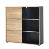 Germania Schiebetürenregal Mingle II - Anthrazit/Eiche Sonoma Dekor