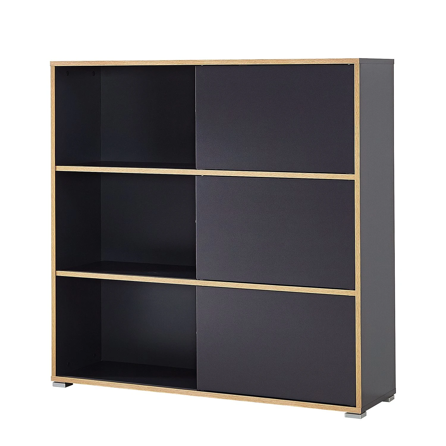 Germania Schiebetürenregal Mingle II - Anthrazit/Eiche Sonoma Dekor 7 Germania Schiebetürenregal Mingle II - Anthrazit/Eiche Sonoma Dekor – Bild 7