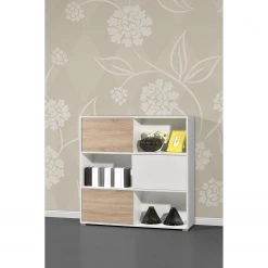 Germania Schiebetürenregal Mingle II - Weiß/Eiche Sonoma Dekor 35 Germania Schiebetürenregal Mingle II - Weiß/Eiche Sonoma Dekor -Wohnzimmermöbel boutique en ligne schiebetuerenregal mingle ii weiss eiche sonoma dekor 5029212