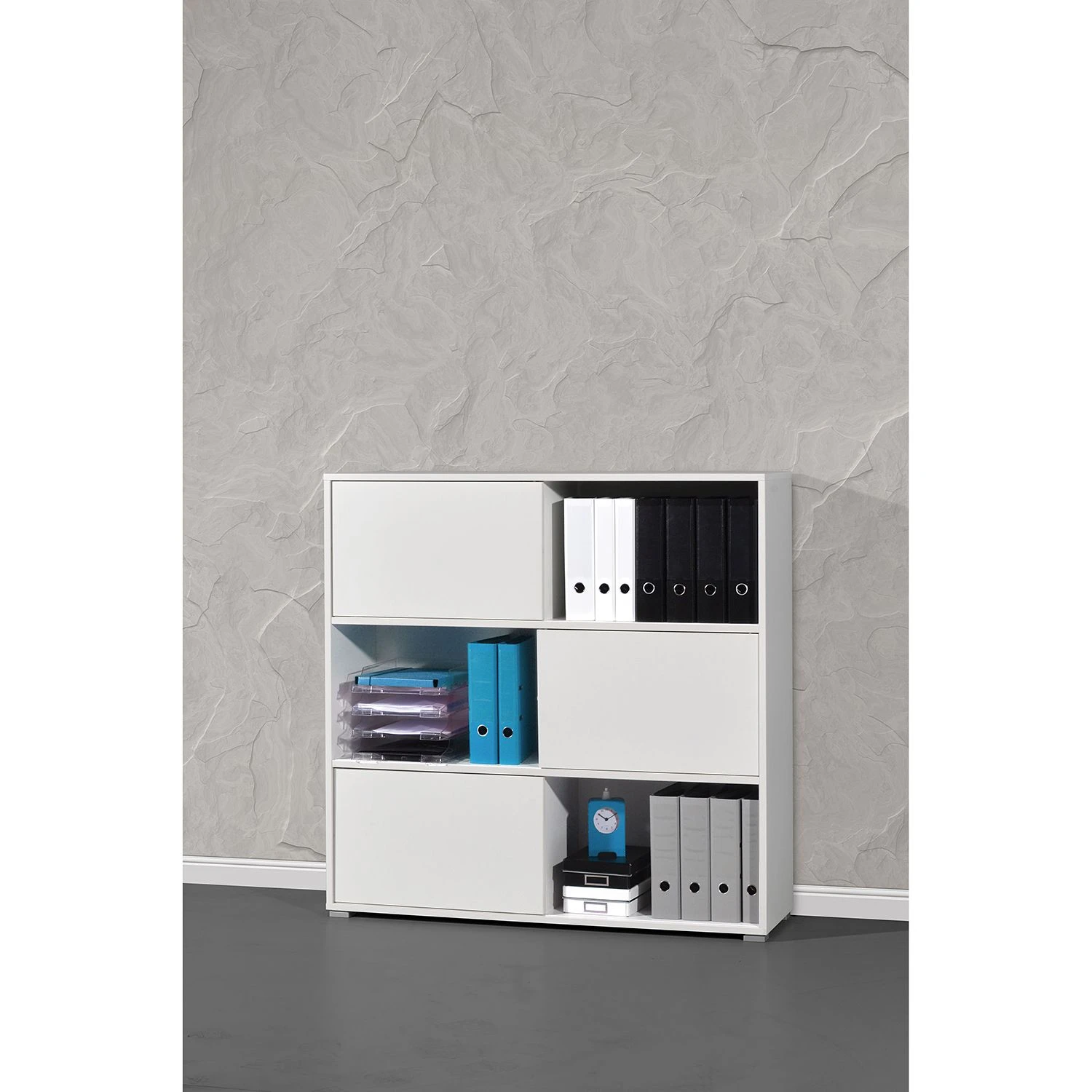 Germania Schiebetürenregal Mingle II - Weiß/Eiche Sonoma Dekor 19 Germania Schiebetürenregal Mingle II - Weiß/Eiche Sonoma Dekor – Bild 19